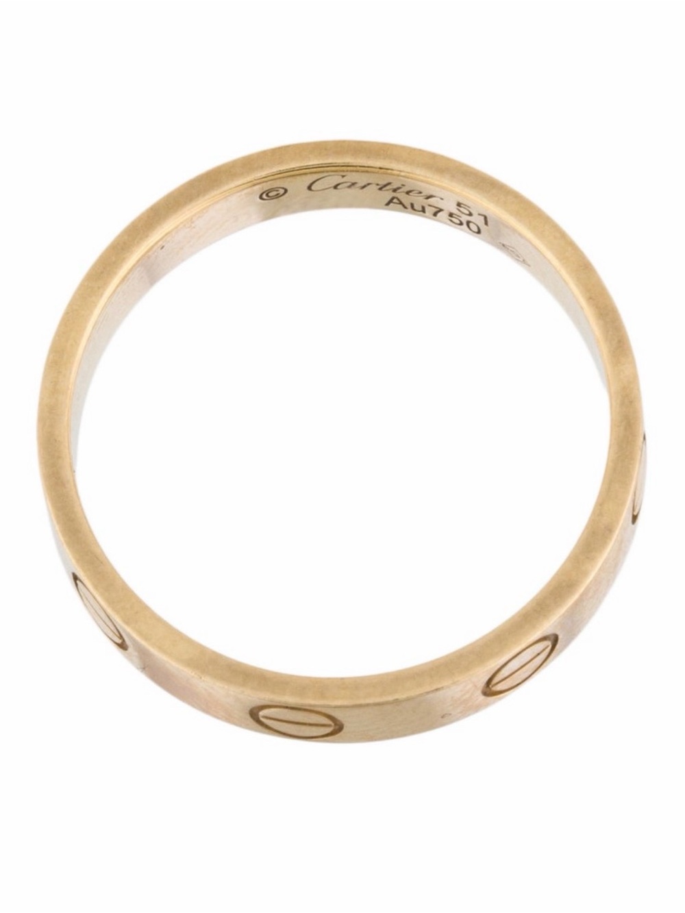 Cartier Yellow Gold Love Band with Screw Motif - Small - Picture 3 of 8